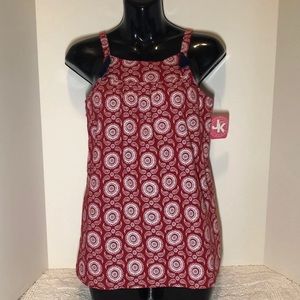 NWT J Khaki Boho Tunic Tank